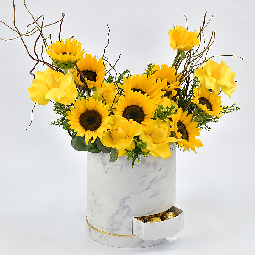Exquisite Flower Beauty Arrangement: Sunflowers Bouquets 