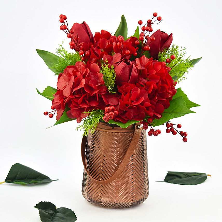 Beauty of Red Artificial Flowers: Artificial Flowers Dubai