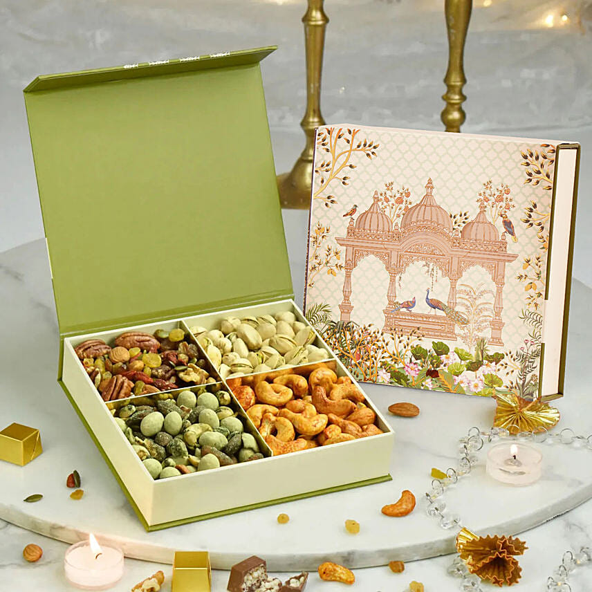 Assorted Dry Fruits Box: Bhai Dooj Dry Fruit Hampers