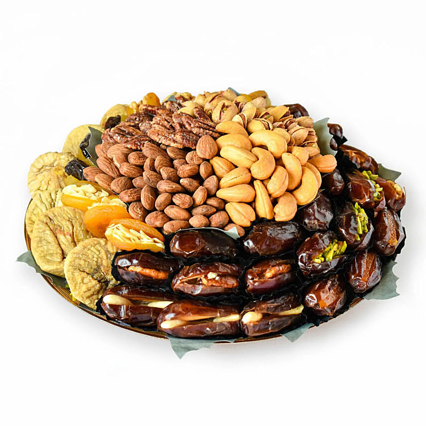 Mixed Dry Fruits Platter By Wafi: 