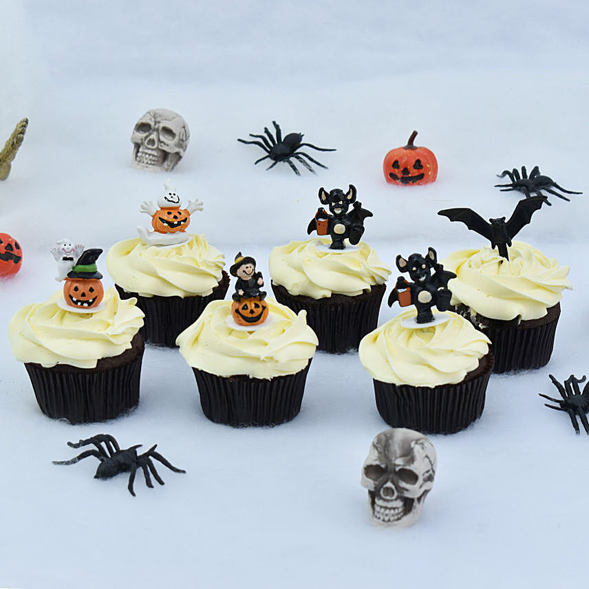 Trick or Treat Theme Cup Cakes: كيك الهالوين
