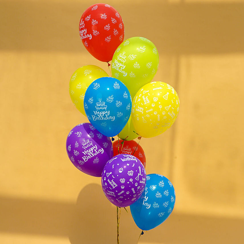 Happy Birthday Helium Balloons: Birthday Gift For Husband