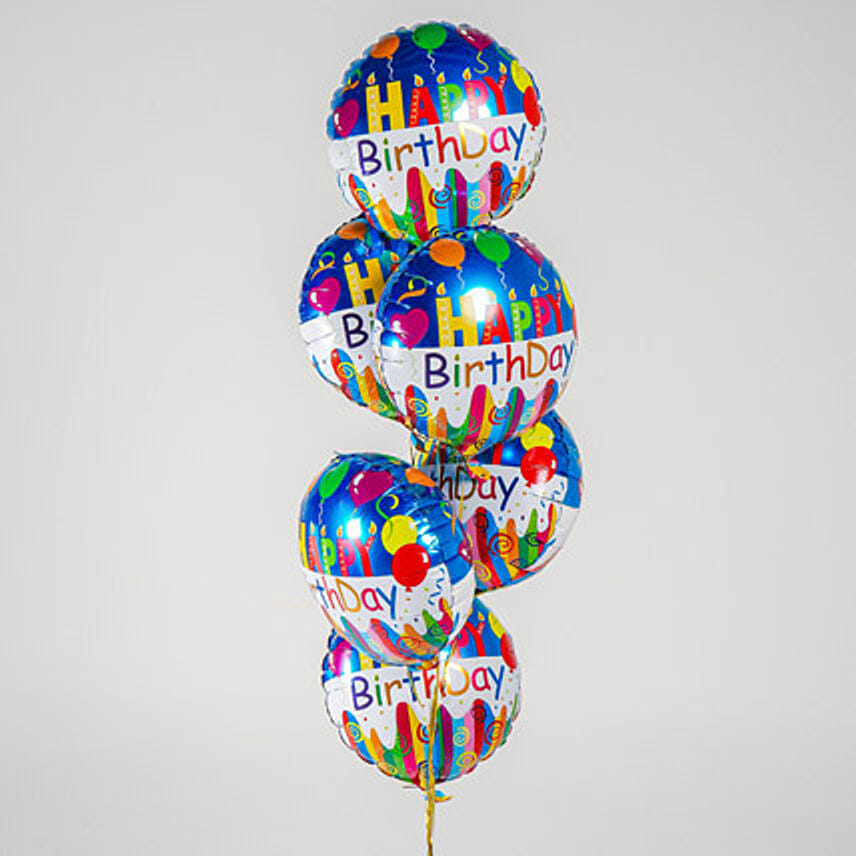 Happy Birthday Foil Balloons: Helium Balloons Delivery