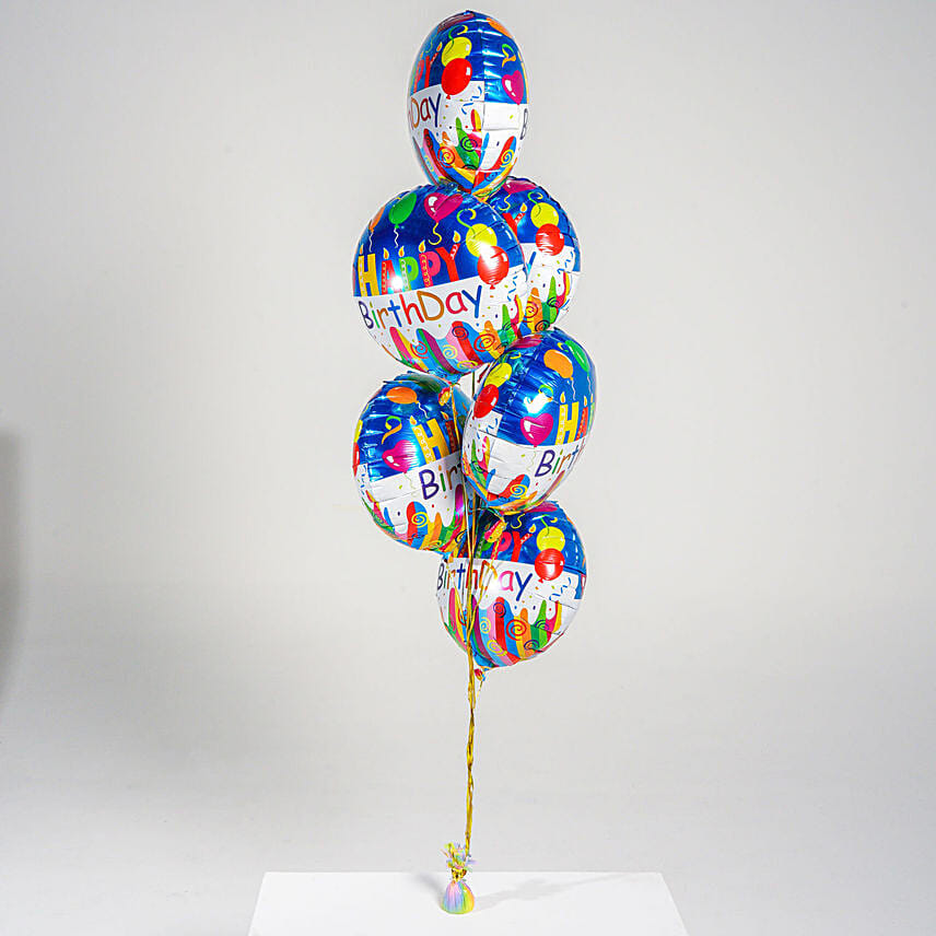 Happy Birthday Foil Balloons: 