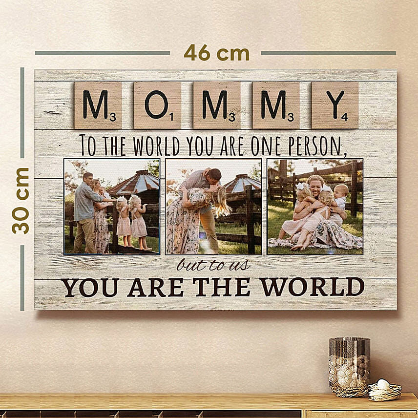 Personalised Canvas Photo Frame For MOM: Personalised Gifts for Mother