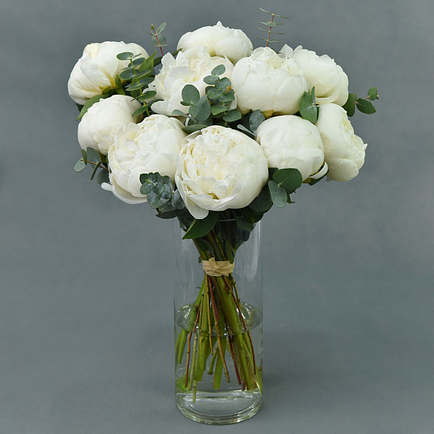 Perfect White Peonies: Peonies Flower Bouquets