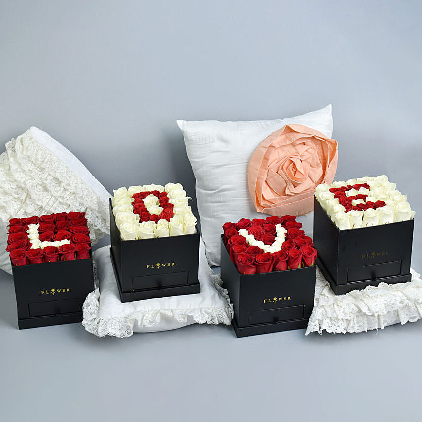 The Love Box Collection: Valentine Flowers for Girlfriend