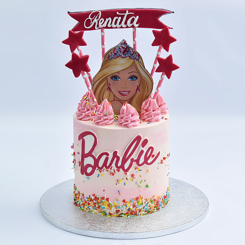 Barbie Designer Cake 1.5 Kg: Birthday Gifts for Kids