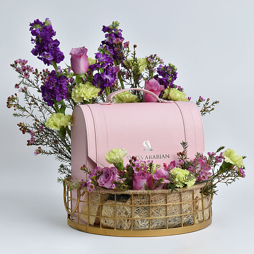 Swiss Arabian Premium Fragrances with Flowers: Mothers Day Gifts to Abu Dhabi