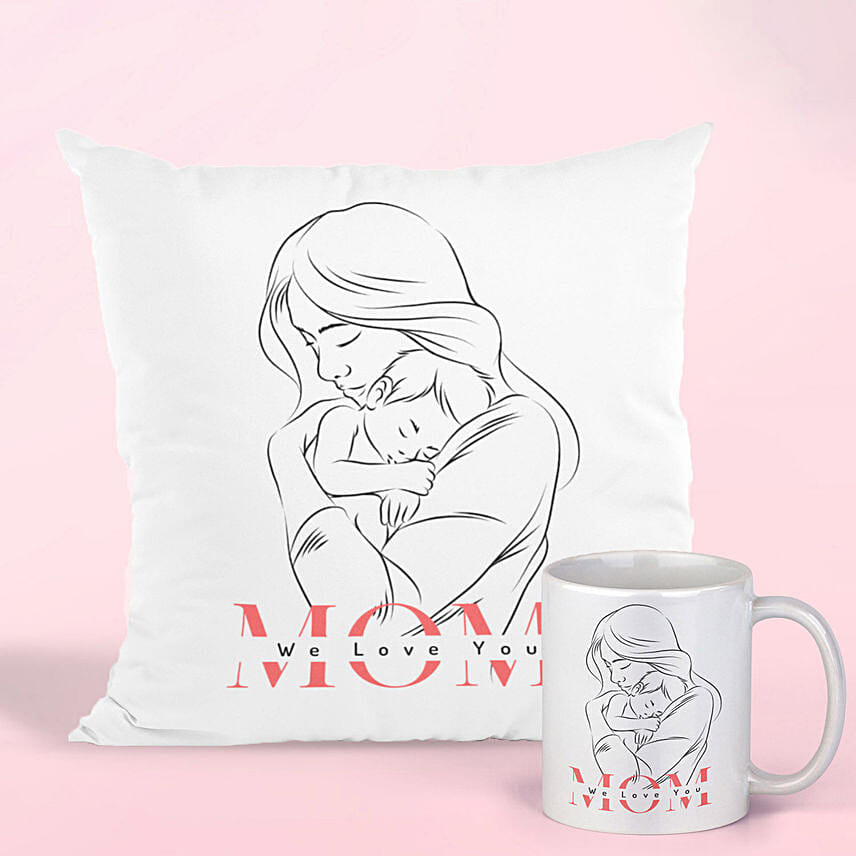 Mothers Love Cushion And Mug: Cushions for Mothers Day