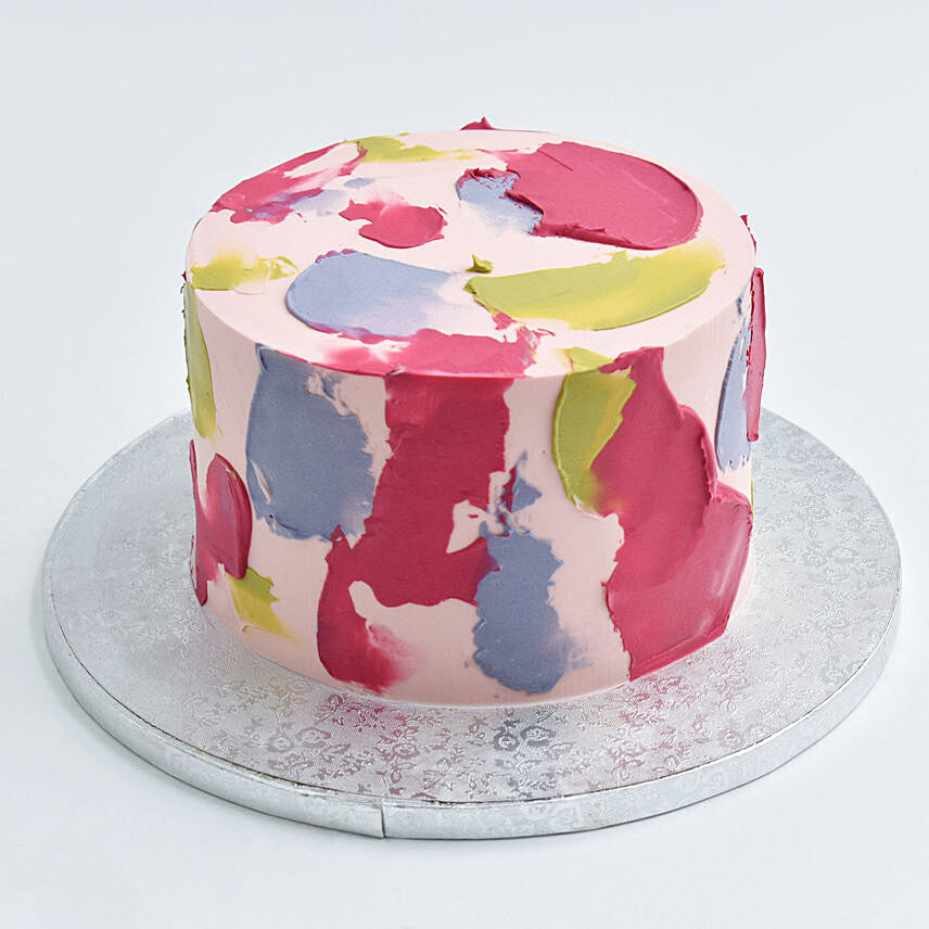 Red Velvet Squidge Cake: Women's Day Theme Cake