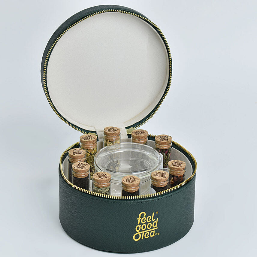 Love You Mom Leather Tea Box: Mid Autumn Gifts