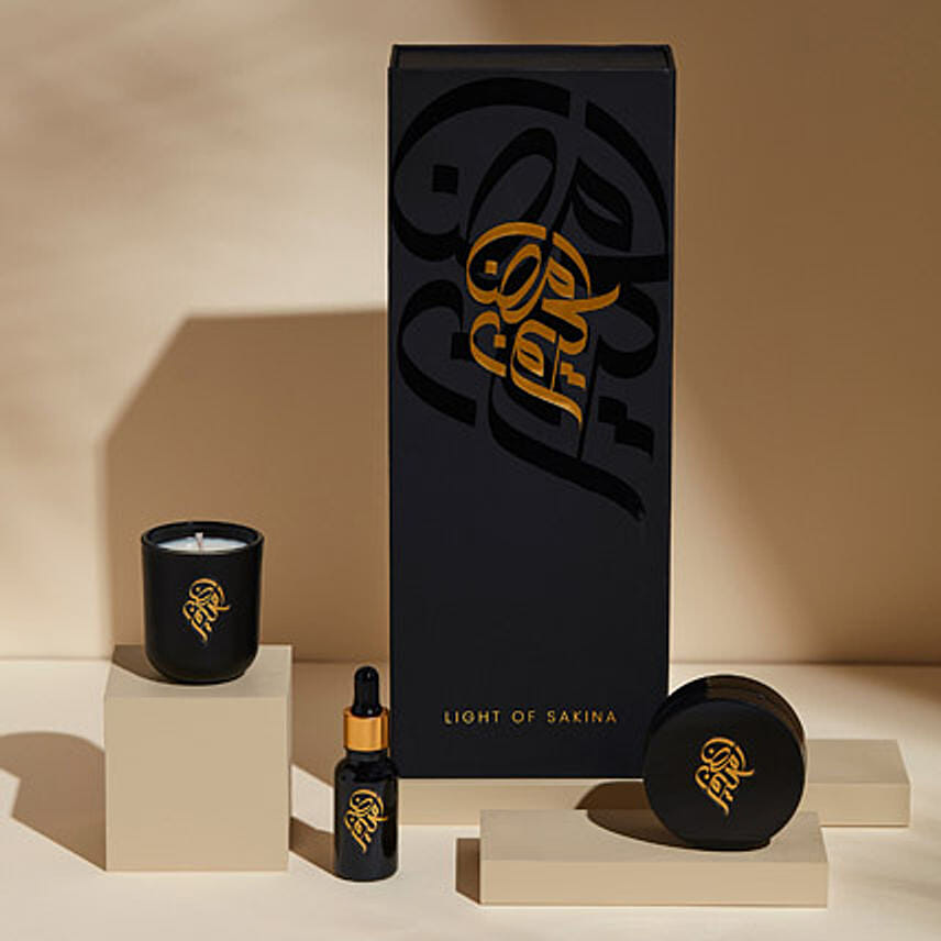 Ramadan Candle Gift Set Black: Ramadan Hampers