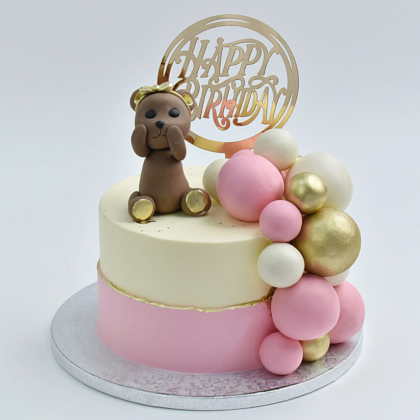 Yummy Teddy Cake: Birthday Gift for Girlfriend