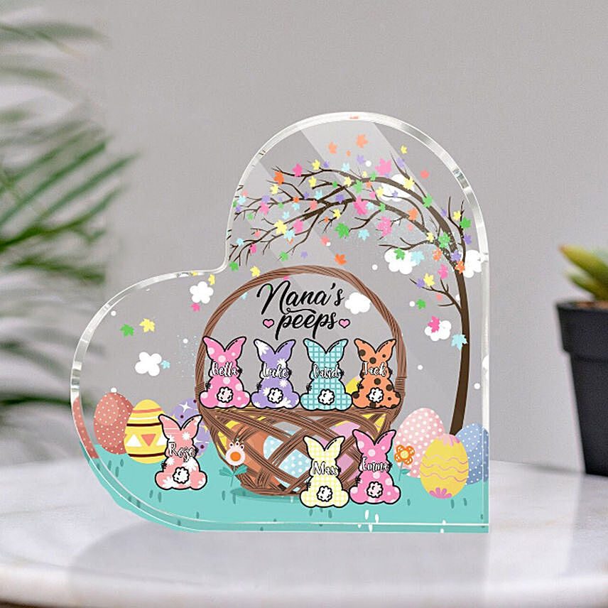 Happy Easter Personalised Plaque: 