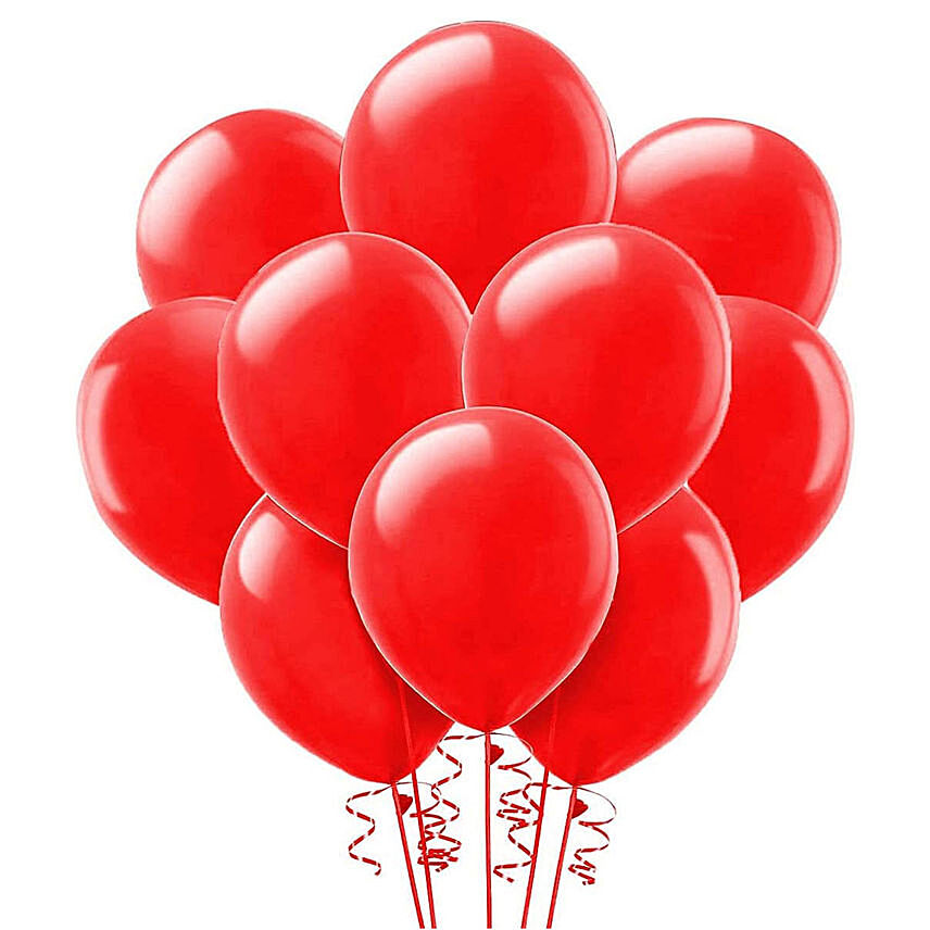 Red Helium Balloons: Christmas Balloons