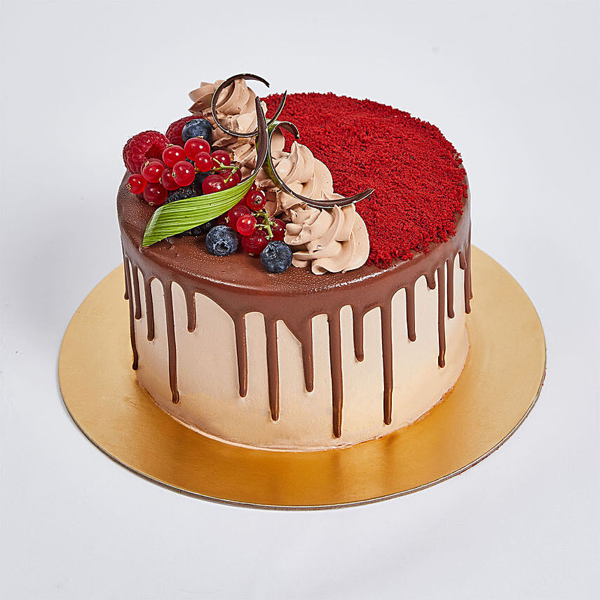 Chocolaty Red Velvet Cake: Anniversary Eggless Cakes