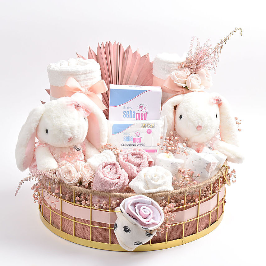 Blessing and Love New Born Baby Hamper: New Arrival hampers