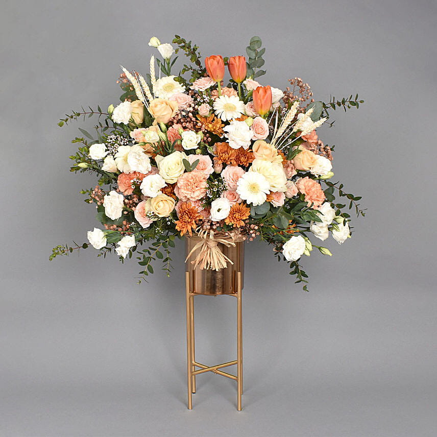 Sunset Serenity: Gerberas Bouquet 