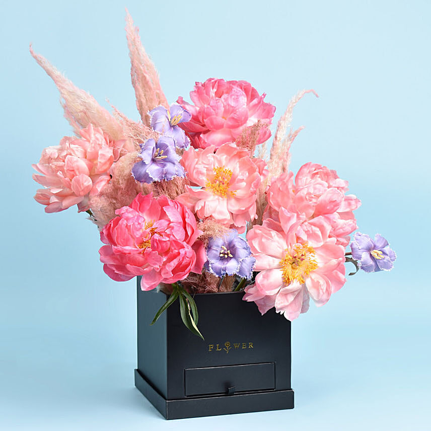 Peonies Charm Box: Peonies Flower Bouquets
