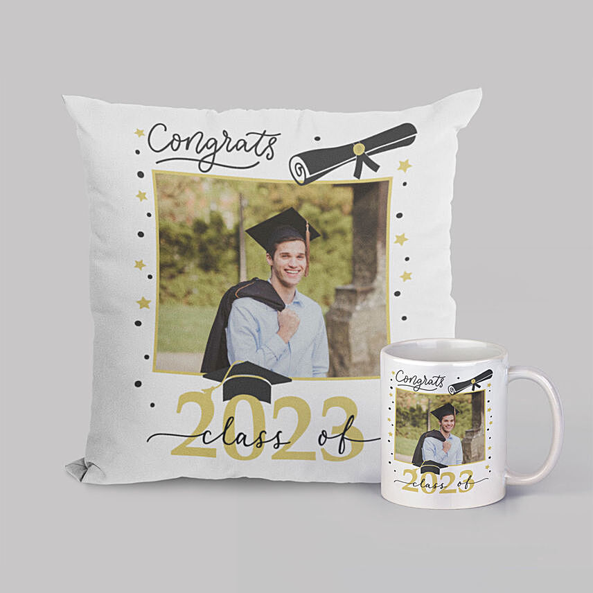 Personalized Graduation Gift Set   Mug and Cushion Combo: Personalised Cushions