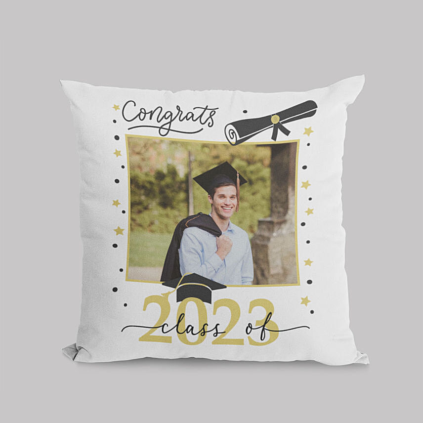 Graduation themed Throw Cushion: Personalised Cushions
