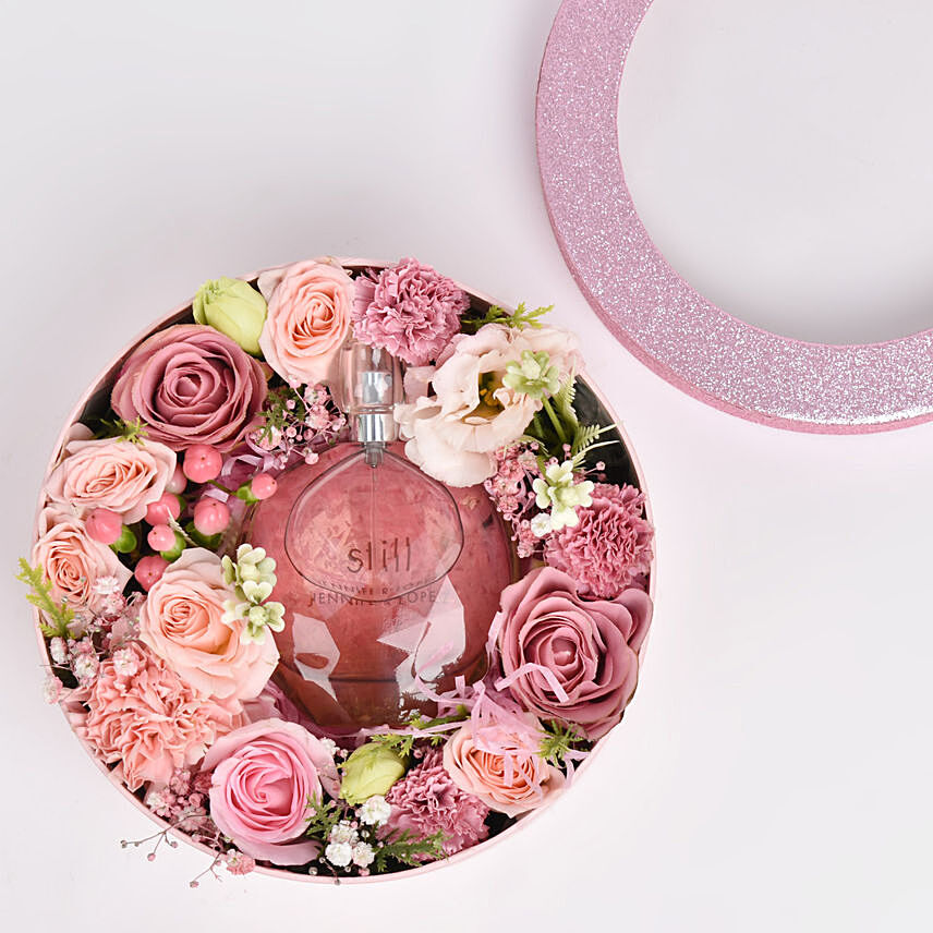 Peachy Pink Perfume Hamper: 