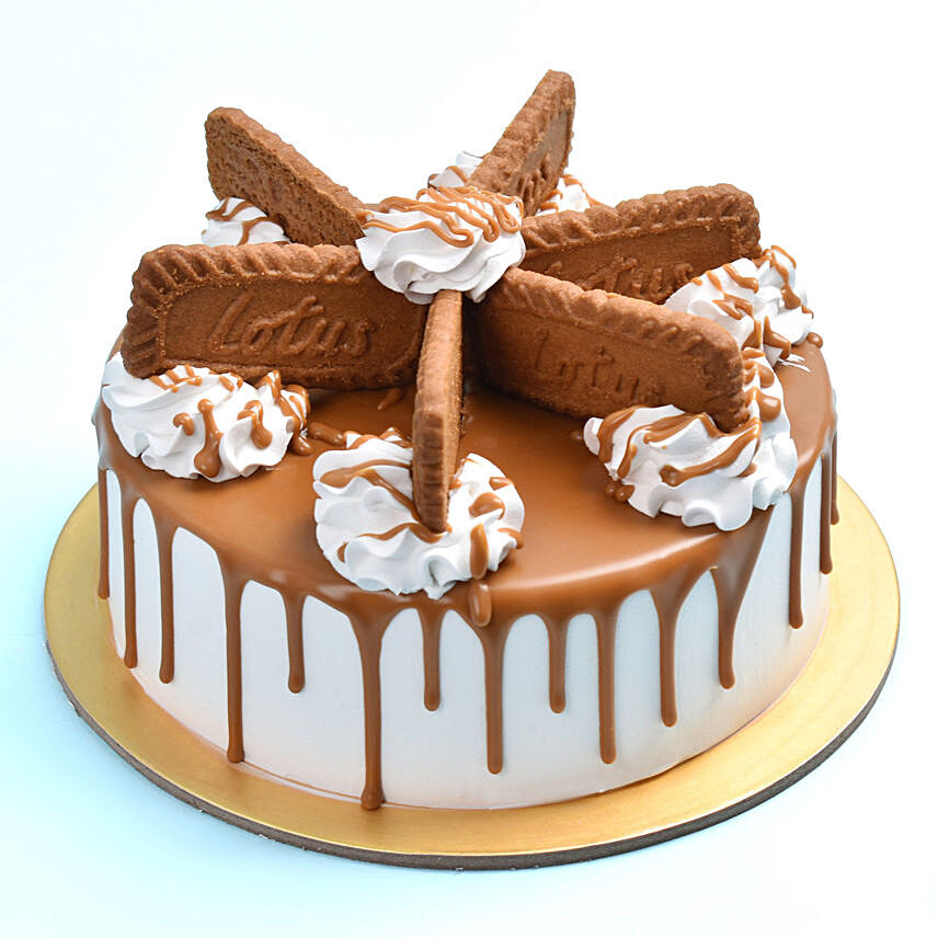 Heavenly Lotus Biscoff Cake: Gift for Friend