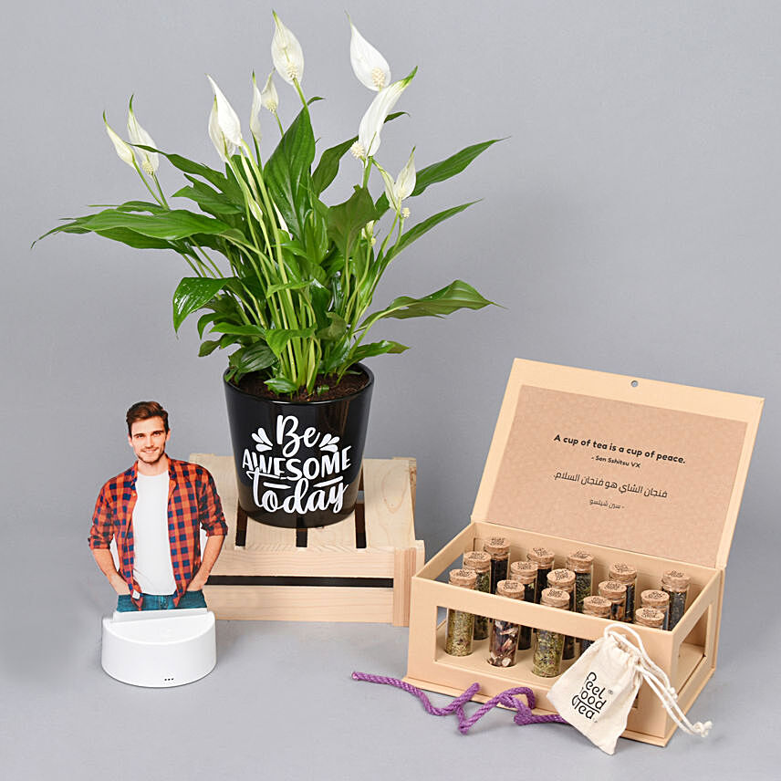 Be Awesome Today Combo For Him: Anniversary Plants