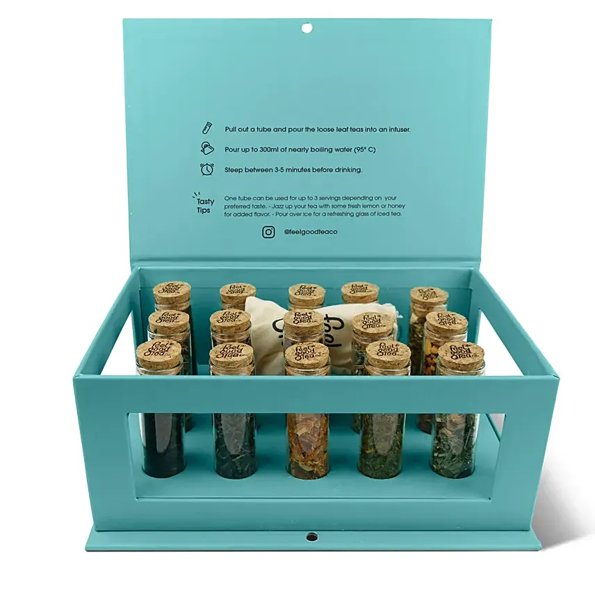 Feel Good Tea Discovery Box Blue: 