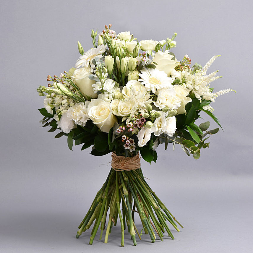 White Beauty: Funeral Flowers to Abu Dhabi