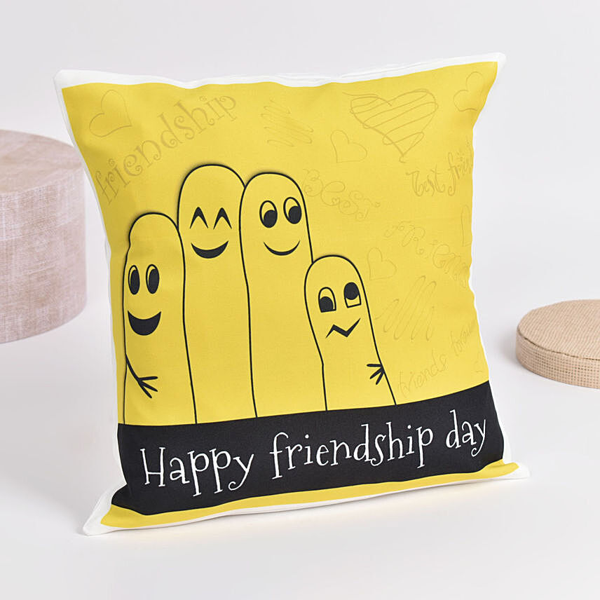 Printed Friends Cushion: Friendship Day Cushions