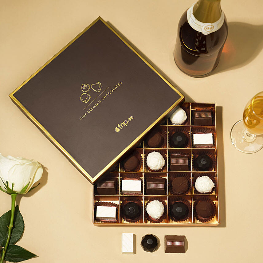 Chocolate Medley Box Of 25: Finest Belgian Chocolates