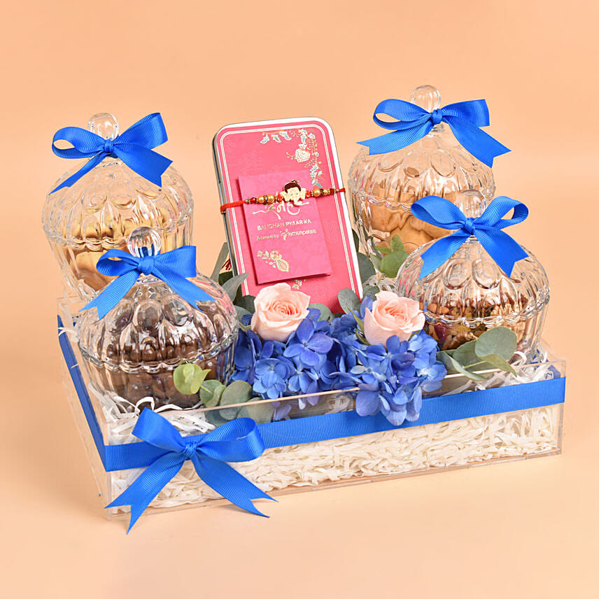 Bal Ganesha Rakhi Hamper with Treats: Rakhi Gift Hampers For Brother