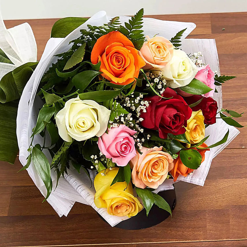 Mix it up with roses: Friendship Day Flowers for Girlfriend