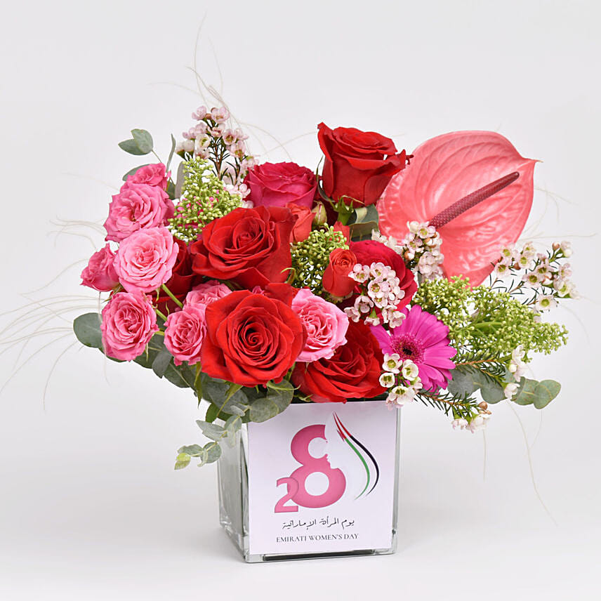 Emirati Womens Day Flower Arrangement: Women's Day Gifts
