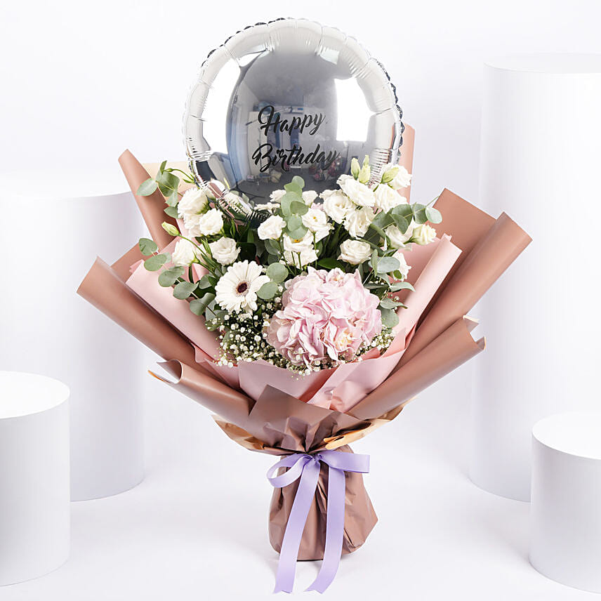 Joious Birthday Flowers and Bouquet: Balloons Dubai
