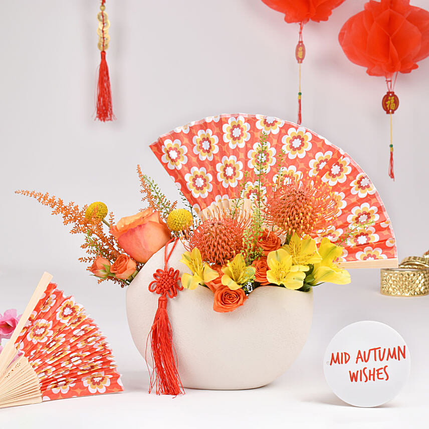 Exquisite Mid Autumn Wishes: Flower Delivery Dubai