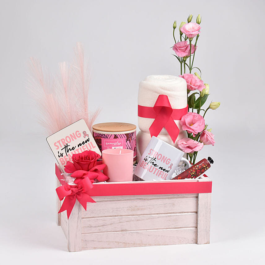 Beautiful You Pink Ribbon Hamper: Gift Hampers 