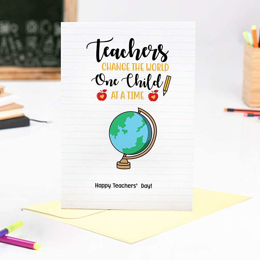 Happy Teachers Day Greeting Card: Teachers Day Gifts Ideas