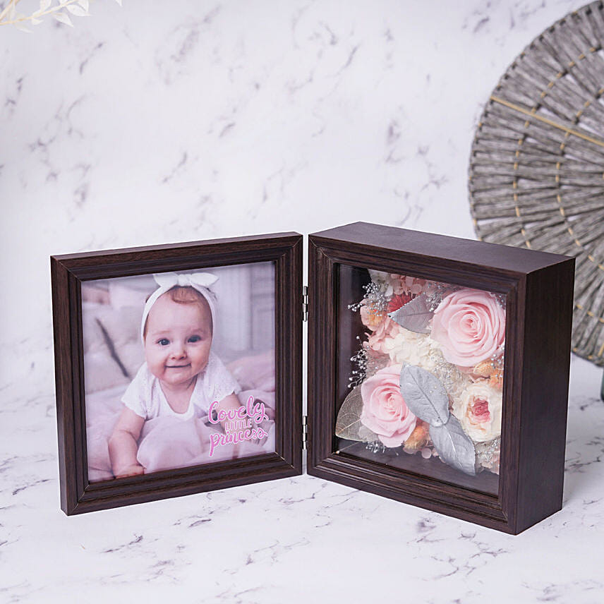 Little Princess Preserved Flowers Frame: 