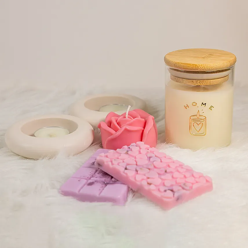 Handmade Candle And Mini Melts Set: Candles