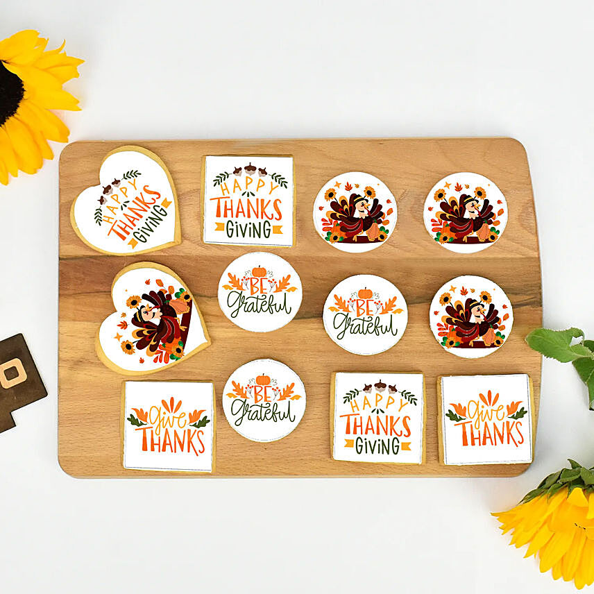 Thankgiving Cookies 12 Pcs: Thanks Giving Day Gifts