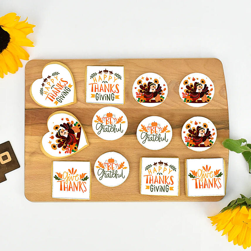 Thankgiving Cookies 12 Pcs: Thanks Giving Day Gifts