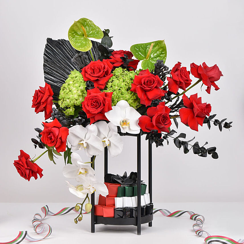 Emirates Unity Blooms Stand: UAE National Day Gifts