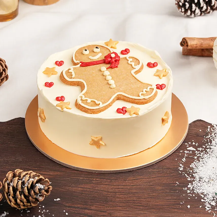 Ginger Man Christmas Cake: Red Velvet Cake