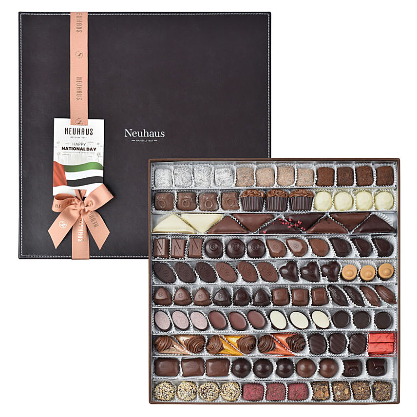 National Day Luxury Leather Box By Neuhaus: Neuhaus Chocolate