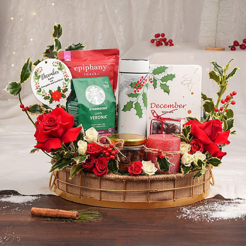 December Birthday Wishes Hamper: Gift Hampers 