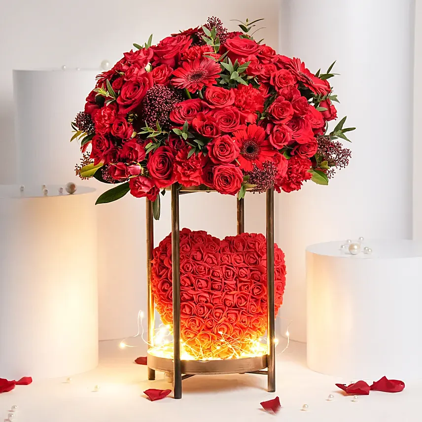 Our Beautiful Love Story: Flowers Stand Arrangement