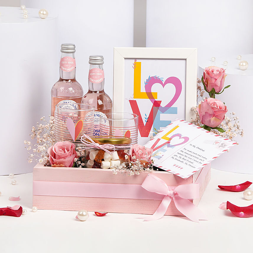 Love Postcard Hamper: Valentines Day Gift Hampers